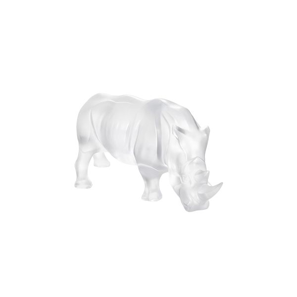 Rhinoceros Sculpture - Cristallo Trasparente