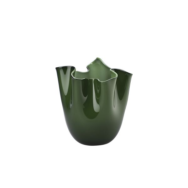 Fazzoletto Opalino vaso Medio Verde Mela 