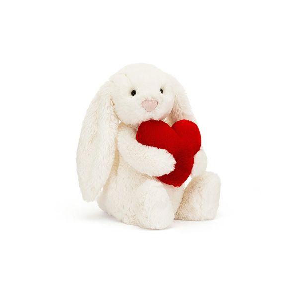 Bashful Red Love Heart Bunny Medium