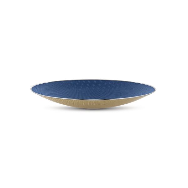 Il centrotavola blu Cohncave di Alessi ideato dalla designer Susan Cohn è realizzano in acciaio e colorato con una resina. Disponibile in due versioni: blu oppure nella versione più piccola.